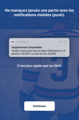 Écran de configuration